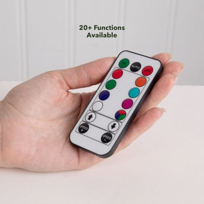 Image showing 5 th Nearly Natural 4 ft. White Pre-Lit LED Fiber Optic Artificial Christmas Tree with Remote Control Light Show