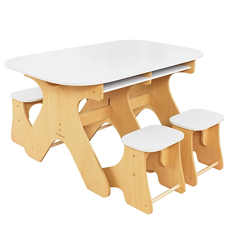 KidKraft Arches Expandable Wooden Table & Bench Set