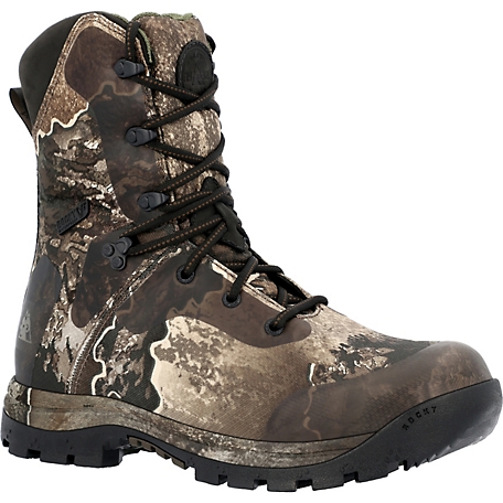 Rocky Lynx 8 in. Waterproof, Realtree Escape Camouflage, 400 gm Insulation Boot