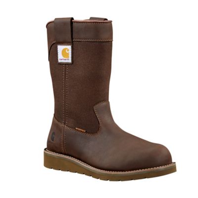 Carhartt Men's Waterproof Steel Toe Wellington Wedge Boots, 10 in.