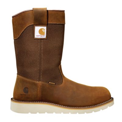 Image showing 4 th Carhartt Men's Waterproof Steel Toe Wellington Wedge Boots, 10 in.
