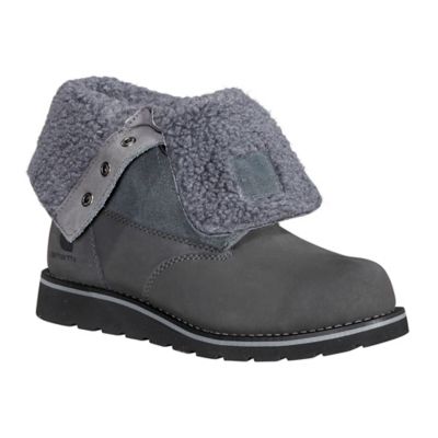 Carhartt Women's Fold-Down Waterproof Insulated Winter Wedge Boots, 8 in.