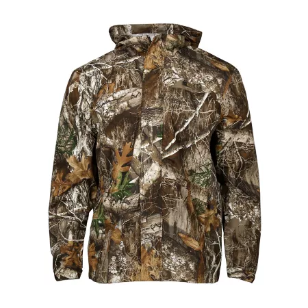 Rocky ProHunter Men's Realtree Edge Camo Hooded Rain Jacket Hunting Jackets