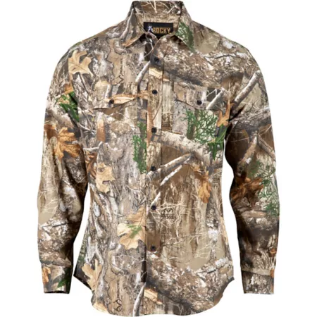 Rocky ProHunter Realtree Edge Camo Twill Button Down Shirt Hunting Shirts