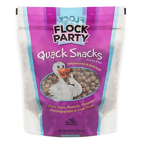 Flock Party Quack Snacks Poultry Treats, 16 oz.