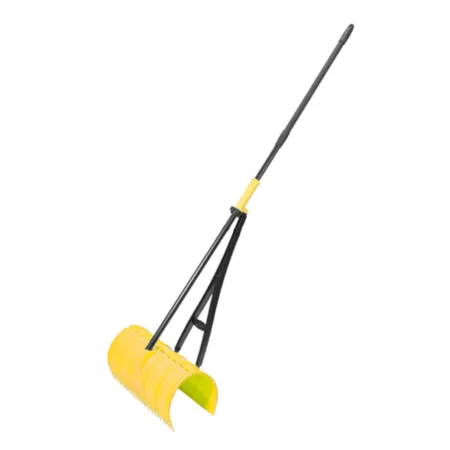 Amazing Rake 17 in 3-in-1 Ergonomic Rake with Telescopic Steel Handle Yellow Rakes & Forks