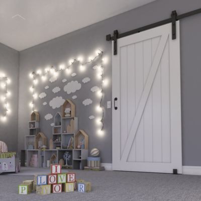 Image showing  Z-Shape Primed Barn Door Slab, 36 in. x 96 in.