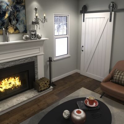 Image showing  Z-Shape Primed Barn Door Slab, 36 in. x 96 in.