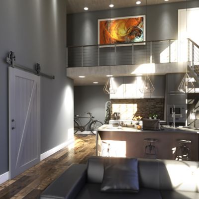 Image showing  Z-Shape Painted Barn Door Slab, 36 in. x 96 in.