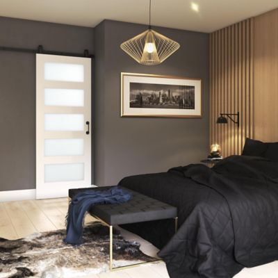 Image showing  96 in. Top Mount Barn Door Hardware Kit