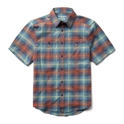 Wolverine Men's Fuse Plaid Short-Sleeve Button-Down Shirt