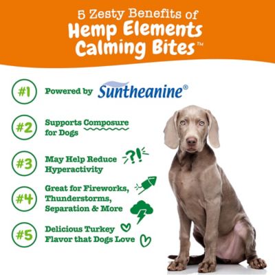 Image showing 5 th Zesty Paws Hemp Calming Bite, Turkey Bacon, 90 ct.