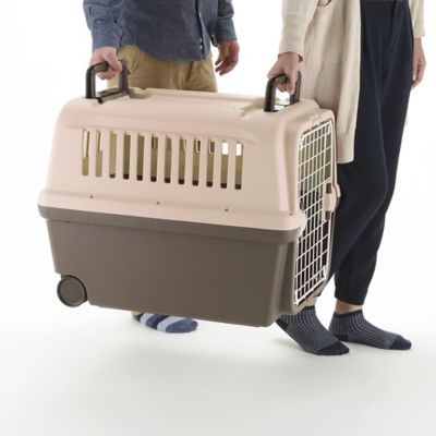 Image showing  E-Z Mobile 1-Door Polyethylene Pet Carrier with Wheels