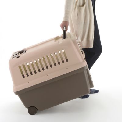 Image showing  E-Z Mobile 1-Door Polyethylene Pet Carrier with Wheels