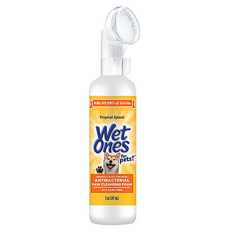 Fetch For Pets Wet One's - Antibacterial Paw Cleansing Foam - Tropical Splash