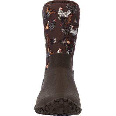 Image showing  Women's Muckster II Chicken Print Mid Waterproof Boots