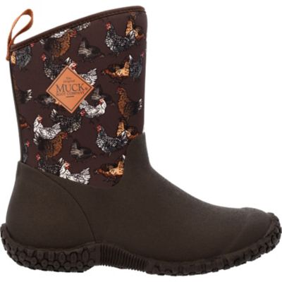 Image showing 6 th Muck Boot Company Women's Muckster II Chicken Print Mid Waterproof Boots