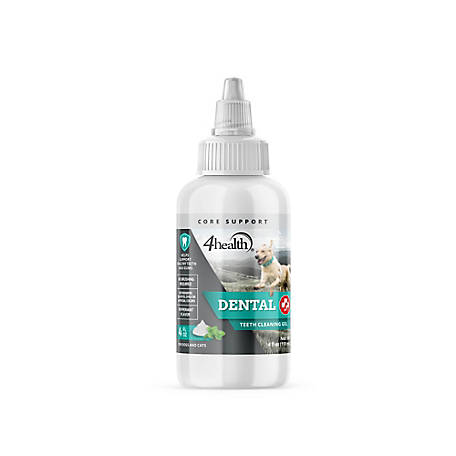 4health Peppermint Flavor Dental Teeth Cleaning Gel for Cats and Dogs, 4 oz.