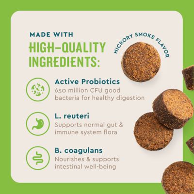 Image showing 6 th VetIQ Probiotic Hickory Smoke Flavored Supplement Soft Chews for Dogs, 60 ct.