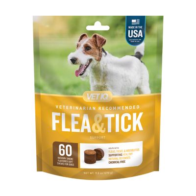 VetIQ Soft Chewable Flea and Tick Supplements for Dogs Hickory Smoke Flavor 9.5 oz. 60 ct. at Tractor Supply Co