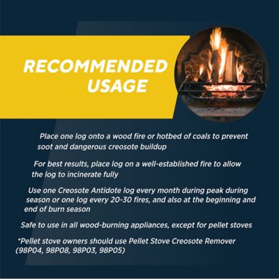Image showing  Creosote Antidote, Creosote Sweeping Log, 2.45 lb. Each, 2-Pack