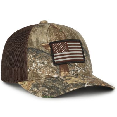 Image showing  Boys' Camo American Flag Trucker Cap