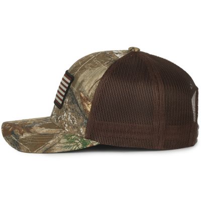 Image showing  Boys' Camo American Flag Trucker Cap