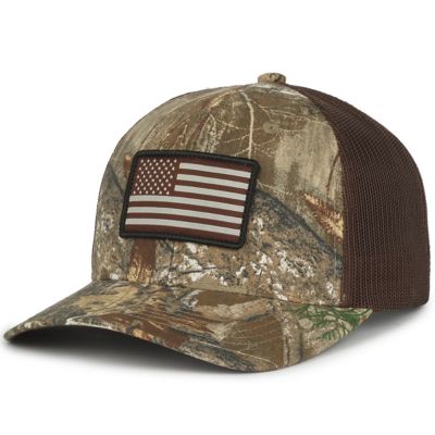 Image showing 5 th Realtree Boys' Camo American Flag Trucker Cap