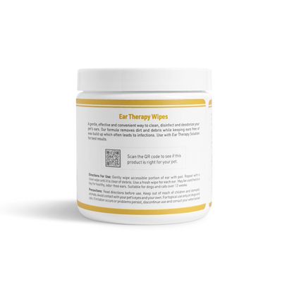 Image showing  Clinical Care Ear Therapy Wipes for Dogs and Cats