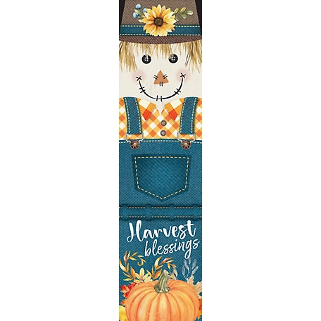 TX USA Corporation 36 in. Harvest Blessings Scarecrow Outdoor Porch Sign - Fall Porch Leaner, Scarecrow Porch Decor, Fall Sign