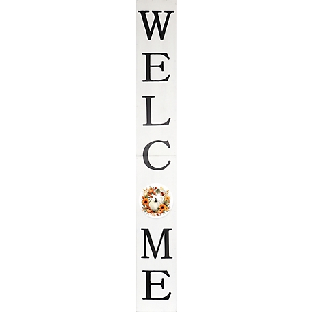 TX USA Corporation 72 in. "Welcome" Fall Porch Sign Autumn and Thanksgiving Celebrations