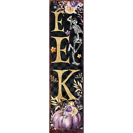 TX USA Corporation 36 in. "EEK" Halloween Porch Sign - Front Porch Halloween Welcome Sign