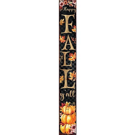 TX USA Corporation 72 in. Wooden Happy Fall Y'all Fall Welcome Porch Sign