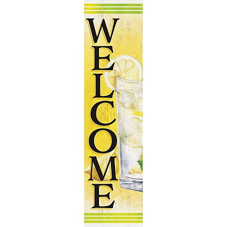 TX USA Corporation 36 in. Lemonade Welcome Wooden Porch Sign