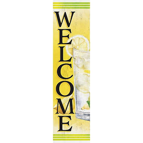TX USA Corporation 36 in. Lemonade Welcome Wooden Porch Sign