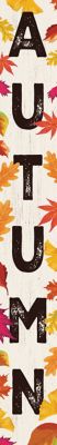 TX USA Corporation 72 in. Autumn Wood Porch Sign with Fall Leaves, Fall Welcome Sign