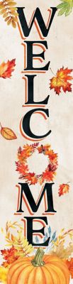 TX USA Corporation 36 in. "Welcome" Fall Porch Sign - Autumn Celebrations - Rustic Entryway Accessory