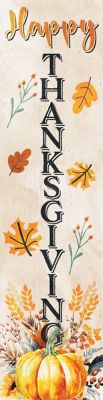 TX USA Corporation 36 in. "Happy Thanksgiving" Fall Porch Sign - Rustic Harvest Decor