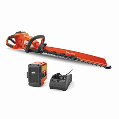 Husqvarna Hedge Master 320iHD60 40 Volt 24 in. Battery Hedge Trimmer 4 Ah (Battery and Charger Included) I ran it in turbo mode to try and compete with my gas Echo hedge trimmer, that is similar weight but much more effective at least