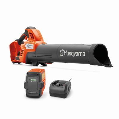 Husqvarna 200 MPH/800 CFM Leaf Blaster 350iB 40V Cordless Handheld Leaf Blower 7.5 Ah Battery and Charger Included