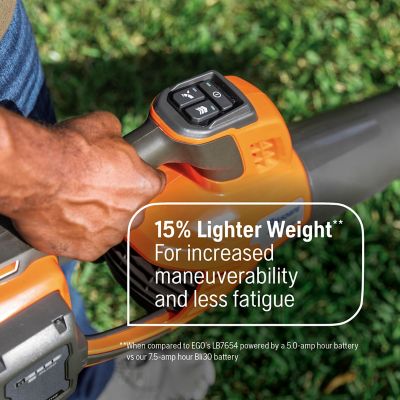 Image showing  Leaf Blaster 350iB 200 MPH/800 CFM 40V Cordless Handheld Leaf Blower, Battery and Charger Included