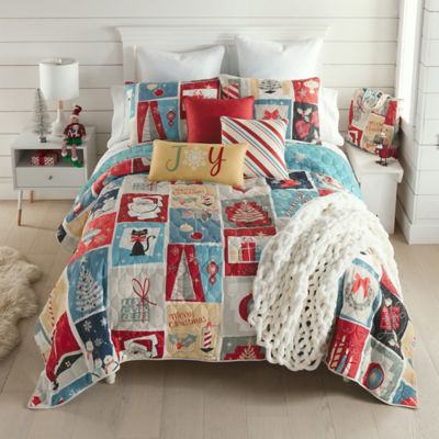 Donna Sharp Retro Christmas Quilt Set