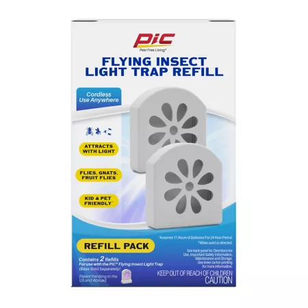 PIC Flying Insect Light Trap Refill Pack of 2 Insect Traps