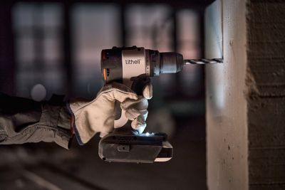 Image showing 6 th Litheli Cordless Drill, 18+1 Position Clutch, 2.0Ah Battery