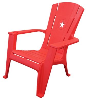 Image showing  Big Country Adirondack Chair with Star, Red