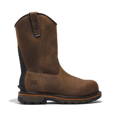 Timberland PRO Men's True Grit Round Composite Toe Waterproof Pull-On Work Boots