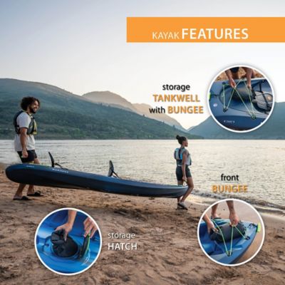 Image showing  10 ft. 6 in. Kokanee Tandem Sit-on-Top Kayak, Azure Fusion