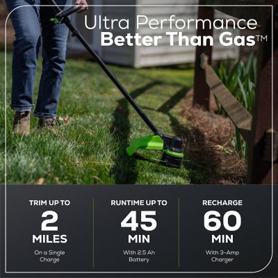 Image showing  17 in. 60V Straight Shaft Cordless String Trimmer, Battery and Charger Included