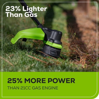 Image showing  17 in. 60V Straight Shaft Cordless String Trimmer, Battery and Charger Included