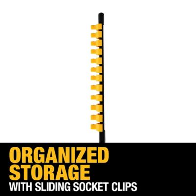 Image showing  1/4 in. Drive Socket Rail, Holds Up to 12 Sockets